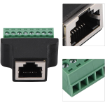 Adaptador Ethernet RJ45 Hembra CAT5E y CAT6 a Terminales de Tornillo - Image 3