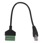 Cable Adaptador Ethernet RJ45 Macho CAT5E y CAT6 a Terminales de Tornillo