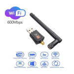 Adaptador USB WiFi 600Mbps de 2.4GHz + 5GHz con Antena - Image 2
