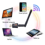 Adaptador USB WiFi 600Mbps de 2.4GHz + 5GHz con Antena - Image 3