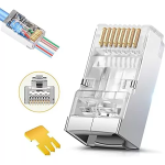 Conector de Red Blindado RJ45 8 pines de Paso, CAT6