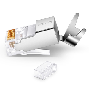 Conector de Red Blindado RJ45 8 pines, CAT7