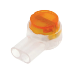 Conector UY2 para Empalme de 2 Cables Telefónicos, Color Naranja
