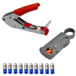 Kit de Herramientas para Ponchado de Cable Coaxial