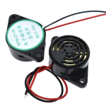 Alarma Electrónica Piezoeléctrica Activo 95DB, 3-24VDC, Color Negro, SFM-27-W