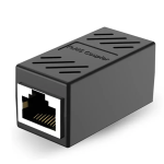 Unión de RJ45 a RJ45, Hembra-Hembra, Cat5E, Color Negro