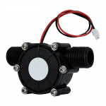 Micro-Hidro Generador Hidroeléctrico de Flujo de Agua, 12VDC 10W, Color Negro