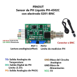 Sensor de PH de Agua PH-4502C con Electrodo BNC E201 - Image 4