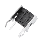 Interruptor Push Botón Horizontal 2 Pines Cortos 6X6X5mm NA, con Base - Image 2