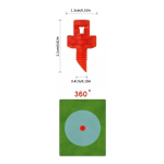 Micro Aspersor para Riego Microjet 360°, 90 L/h, Color Rojo - Image 2