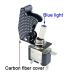 Interruptor de Palanca con Led Azul, 12-15VDC 30A con Protector, EPS-3015CF - Image 2