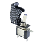 Interruptor de Palanca con Led Azul, 12-15VDC 30A con Protector, EPS-3015CF