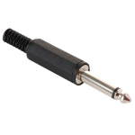 Plug de Audio Mono 1/4 de Plástico