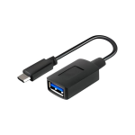 Cable OTG Tipo C 3.0 a USB 3.0 Hembra, Color Negro, XTC-515