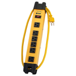 Regleta Metálica de 6 Salidas con Protector, 700 Joules, 13-PS1875HD