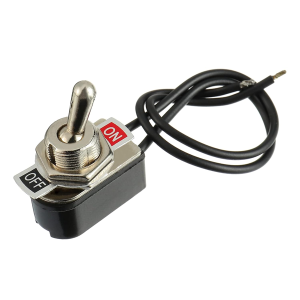 Switch Palanca 2 Pines, 6A 125VAC-3A 250VAC, On-Offf, con Cable