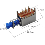 Switch Tipo Push de 6 Pines, 12VDC 50mAh - Image 3