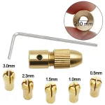 Kit de Porta Brocas de 0.5 a 3.0mm, Diámetro del Orificio del eje de 2MM