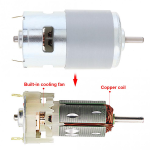 Motor DC de Doble Cojinete, 12VDC 1.2A, 10000 RPM - Image 3