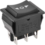 Switch de Balancín de 6 Pines, ON-OFF-ON, 125VAC 20A – 250VAC 16A