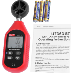 Mini Anemómetro Digital, Medidor de Velocidad y Temperatura del Viento con Bluetooth, UNI-T UT363BT - Image 5