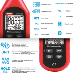 Mini Anemómetro Digital, Medidor de Velocidad y Temperatura del Viento con Bluetooth, UNI-T UT363BT - Image 4