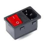Switch con Clavija Enchufe IEC-C14 Macho, AC-14-F16