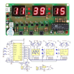 Kit de Reloj Digital de 6 Bits para Armar, AT89C2051 - Image 3