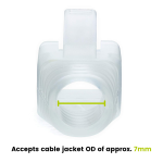 Bota protectora para Conector RJ45, Transparente - Image 2