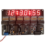 Kit de Reloj Digital de 6 Bits para Armar 4.5VDC-5.5VDC