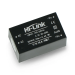 Convertidor AC/DC, 100-240VAC a 5VDC, 3W HLK-PM01