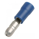 Terminal Eléctrica Tipo Bala, Color Azul para Cable 14-16AWG