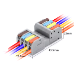 Conector de Bloque para Cable Eléctrico de 4 Vías