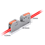 Conector de bloque para Cable Eléctrico de 1 Vía
