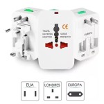 Adaptador Universal Todo en Uno, 10A 250V, Color Beige