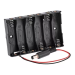 Porta Baterías para 6 Pilas AA con Plug de Poder - Image 2