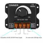 Dimmer de Plástico para Tiras Led 12V-24V, 30A - Image 3