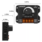 Dimmer de Plástico para Tiras Led 12V-24V, 30A - Image 2