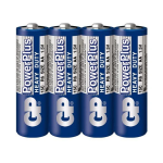 Pack de 4 Baterías de Carbon AA, GP PowerPlus
