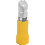 Terminal Eléctrica Tipo Bala, Color Amarillo para Cable 10-12AWG