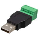 Conector con Terminales de 4 pines a USB Macho 2.0