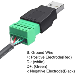 Conector con Terminales de 4 pines a USB Macho 2.0 - Image 2