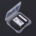 Estuche de Plástico Transparente para Almacenamiento de Tarjetas SD o SDHC