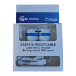 Par de Baterías Recargables Tipo/Tamaño C, 1.5V 2A, USB Tipo C - Image 2