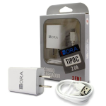 Cubo de Carga + Cable USB Tipo C, 5VDC 2A, 10W, Color Blanco, GAR080