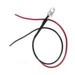 Led Blanco Ultrabrillante 5mm, 5-12VDC 20mA, con Cable - Image 2