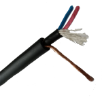 Cable para Micrófono Estéreo 20AWG, Color Negro, Marca Kirlin, por Metro