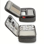 Organizador Versátil de Lona para Electrónicos, Color Gris - Image 2