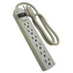 Regleta de 6 Contactos, Color Beige Anchor