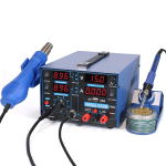 Estación para Soldar 3 en 1 con Pistola de Calor y Cautín con Fuente de Alimentación de 3A 0-15V, YIHUA 853D - Image 3
